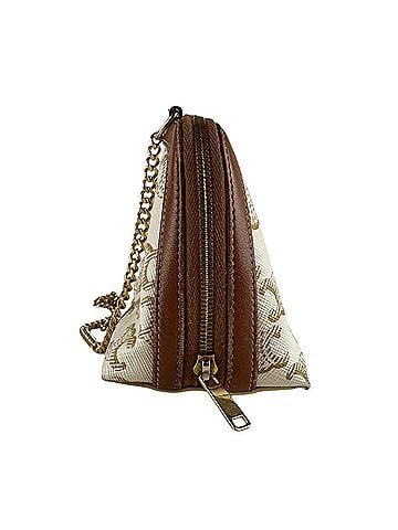 Céline Celine CELINE Shoulder Bag, Coated Canvas and Leather, Brown White, Women's z10252 (view 2)