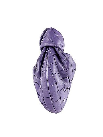 Bottega Veneta Bottega Veneta Mini Jodie Leather Handbag, Purple, Women's, Z10251 (view 2)