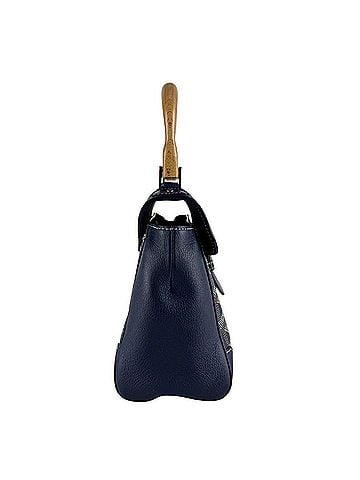Goyard Goyard Saigon Mini Handbag/Shoulder Bag, Coated Canvas and Leather, Navy, Women's, z10243 (view 2)