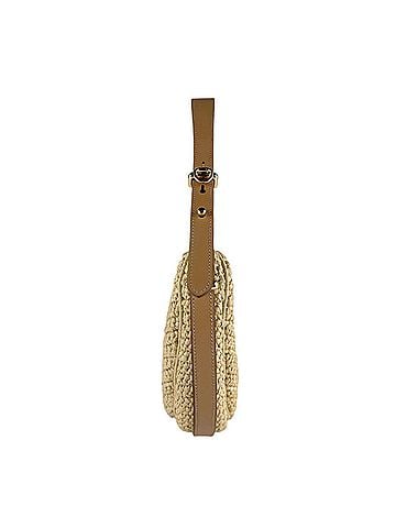 Prada Prada PRADA Shoulder Bag Handbag Arche Crochet Leather Viscose Natural Brown Women's z10230 (view 2)