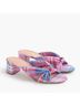 J.Crew 100% Viscose Plaid Pink Blue Sandals Size 10 1/2 - photo 5