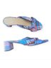 J.Crew 100% Viscose Plaid Pink Blue Sandals Size 10 1/2 - photo 9
