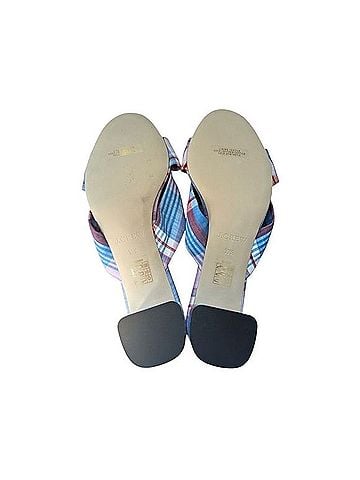 J.Crew Plaid Knotted Slide Sandals Sandals (view 2)