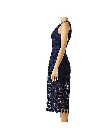 Trina Turk Ceiba Crochet Cocktail Dress (view 2)