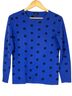 Talbots 100% Cashmere Polka Dots Blue Black Sweater Vest Size S - photo 1