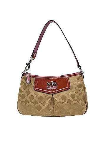 Coach Coach Op Art Accessory Pouch, Beige Pink Canvas, Women's Handbag S49 (view 2)