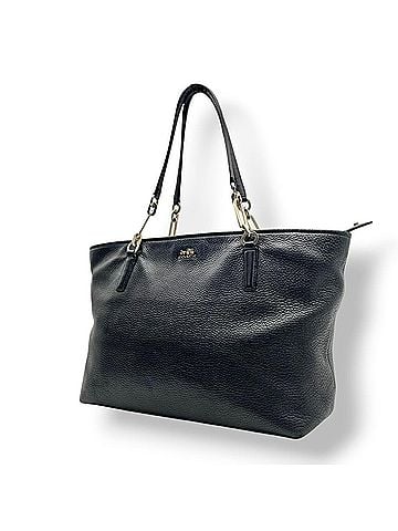 Coach Coach Madison Tote Bag, Leather, Black, Women's, S49 (view 1)