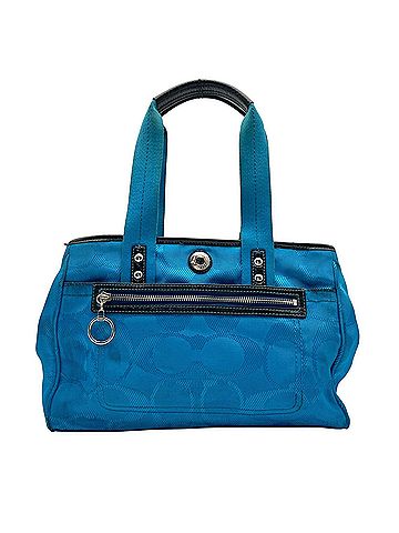 Coach Coach Daisy Signature Tote Bag, Nylon, Blue, F14876, Women's, S86 (view 2)