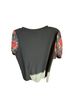 Ofeefan Black Short Sleeve Blouse Size XL - photo 2