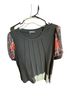 Ofeefan Black Short Sleeve Blouse Size XL - photo 1