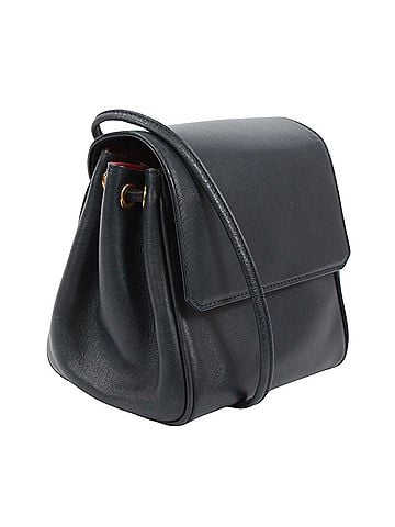 Christian Dior Christian Dior Vintage Mini Shoulder Bag, Leather, Navy, Women's (view 2)
