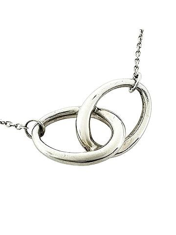 Tiffany & Co. TIFFANY&Co. Tiffany Elsa Peretti Double Loop Necklace SV925 Women's (view 1)