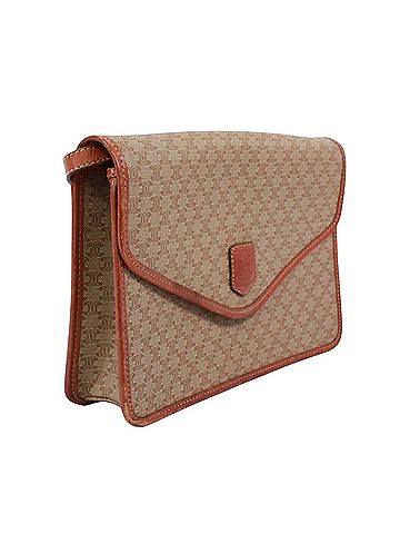 Céline CELINE Macadam Shoulder Bag, Leather, Beige, Women's (view 2)