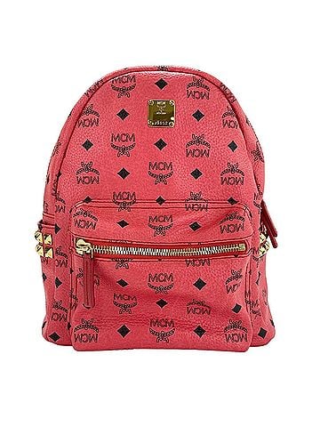 MCM MCM Stark Side Studs Small Stud Backpack Red (view 1)