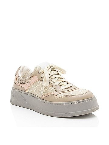 Gucci Gucci GG Supreme Leather Interlocking G Platform Sneakers - Size 7.5 / 37.5 (view 1)