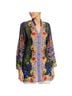 Johnny Was 100% Silk Floral Multi Color Long Sleeve Blouse Size M - photo 1