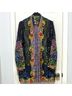 Johnny Was 100% Silk Floral Multi Color Long Sleeve Blouse Size M - photo 4