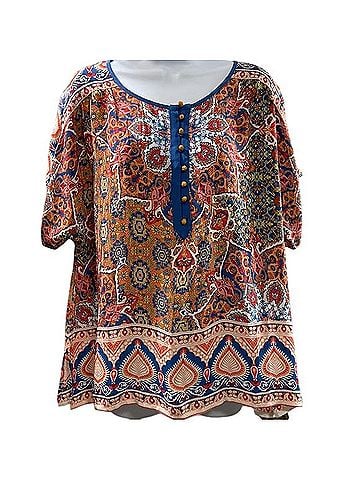Sundance Grand Tropics Short Sleeve Blouse (view 1)