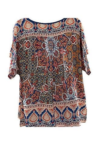 Sundance Grand Tropics Short Sleeve Blouse (view 2)