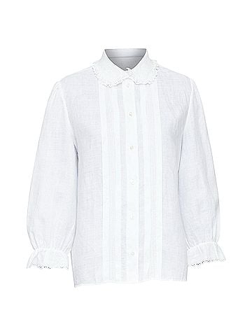 Céline Celine ruffled collar embroidered shirt (view 1)