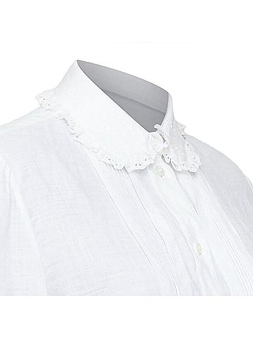 Céline Celine ruffled collar embroidered shirt (view 2)