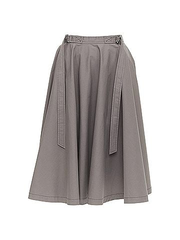 Bottega Veneta Bottega Veneta cotton adjustable utility midi skirt (view 1)