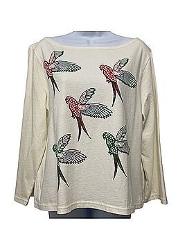 J.Crew x Dauphinette SZ Blockprints Parakeet Parrots Shirt Long Sleeve T-Shirt (view 1)