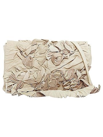 Mario Valentino Refined leather petal rose flap crossbody bag (view 1)