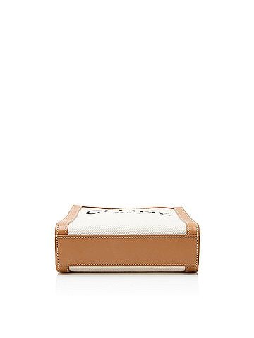 Céline Celine Canvas Leather Vertical Cabas Mini Tote (view 2)