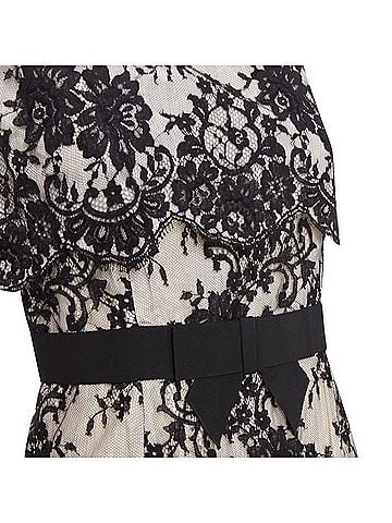 Christian Dior Christian Dior lace pearl silk bow dress (view 2)