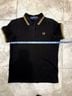 Fred Perry 100% Cotton Black Button-Down Shirt Size 10 - photo 3