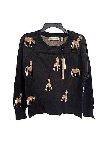 Catherine Malandrino Horse Intarsia Crewneck Sweater Sweater Vest (view 1)