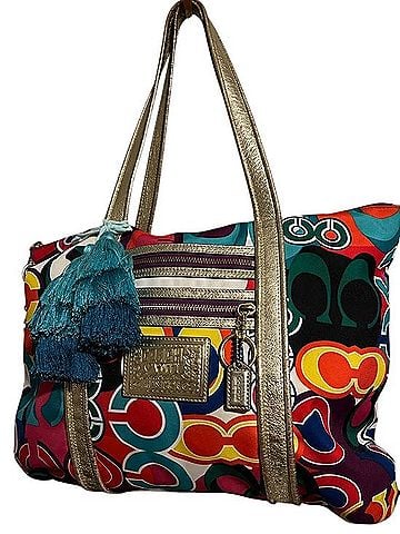 Coach Poppy Signature Glam Tote Tote (view 1)