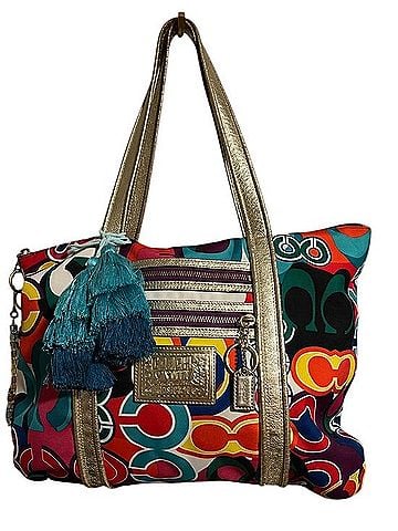 Coach Poppy Signature Glam Tote Tote (view 2)