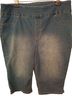 Chico's Solid Blue Denim Shorts Size 3 - photo 1