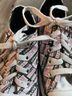 Converse Graphic Black Pink White Sneakers Size 6 - photo 4