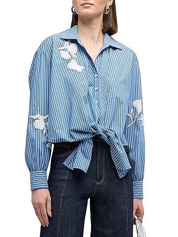 Cinq à Sept Lya Long Sleeve T-Shirt (view 1)