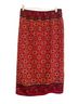 Sag Harbor 100% Polyester Floral Red Casual Skirt Size 10 - photo 2