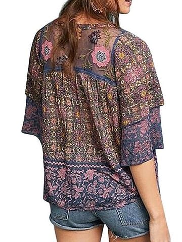 Anthropologie 3/4 Sleeve Blouse (view 2)