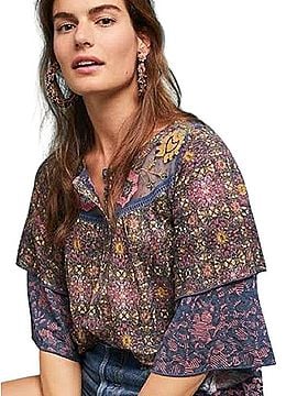 Anthropologie 3/4 Sleeve Blouse (view 1)