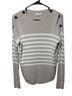 Gap 100% Cotton Stripes Tan White Pullover Sweater Size S - photo 1