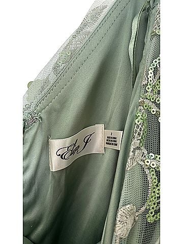 Eliza J Floral Appliqué Embroidered Cocktail Dress (view 2)