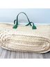 Tory Burch 100% Straw Floral Green Tan Tote One size - photo 7