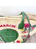Tory Burch 100% Straw Floral Green Tan Tote One size - photo 6