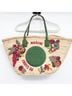 Tory Burch 100% Straw Floral Green Tan Tote One size - photo 4