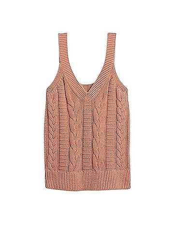 Banana Republic Cable Knit Tank Top Sweater Vest (view 1)