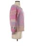 LoveShackFancy Stars Color Block Stripes Pink Purple Tan Pullover Sweater Size M - photo 10