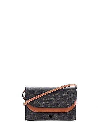 Céline Wallet on Strap Triomphe Coated Canvas (view 1)
