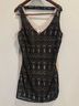 Bisou Bisou 100% Polyester Graphic Black Tan Casual Dress Size 14 - photo 12