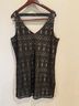 Bisou Bisou 100% Polyester Graphic Black Tan Casual Dress Size 14 - photo 5